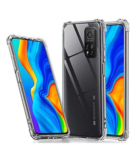Coverzone Xiaomi Mi 10T Pro 5G ile uyumlu K?l?f Z-Nitro Anti Shock Silikon Kapak Kamera Korumal? Anti?ok Airbag K�?e Korumal? Silikon ?effaf K?l?f