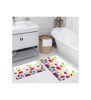 Rovigo Home Dijital Baskılı 2'li Banyo paspas Takımı RVG5070 (Kırmızı)