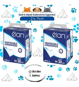 Köpek Çiş Pedi Ultra Emici 60cmx90cm 60 Adet