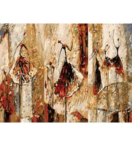 Afrika Ruhu Sayılarla Boyama Seti 40x50 cm (Tuvale Gerili)