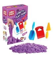 Art Sand Aksesuarlı Mor Oyun Kumu 1000 Gr. - Kinetik Kum Seti - Natural Kum - Doğal Kum