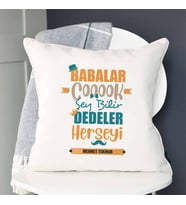 Kişiye Özel Dedeye Babalar Günü Hediyesi Yastık