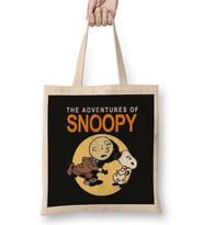 Tin Tin And Snoopy Bez Çanta Uzun Saplı