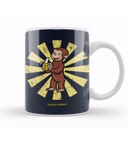 Curious George Retro Japanese Kupa Bardak Porselen
