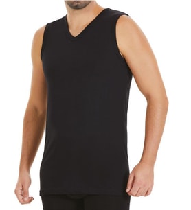 6 Adet Yıldız Erkek Süper İnce Sıfır Kol Fanila Atlet Siyah 124
