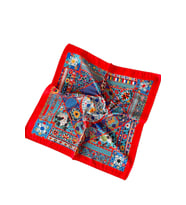 Saten Bandana Saten Fular Saten Çanta Aksesuarı Özel Desen Bandana 45X50 Cm