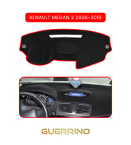 RENAULT Megan 3 (2008-2015)TORPİDO KORUMA HALISI KIRMIZI KENAR