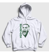 Presmono Unisex Beyaz Notorious V2 Ufc Conor McGregor Kapüşonlu Sweatshirt 312310tt