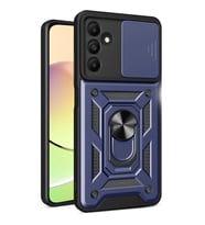 Samsung Galaxy M15 Kılıf Pars Lens Yüzüklü Silikon - Lacivert