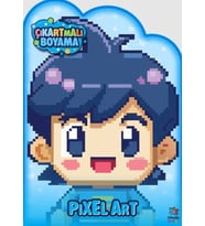 Pixel Art Zamanı - Çıkartmalı Boyama Kitabı