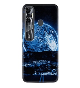 Tecno Spark 6 6 Go 8C 8 Pro 7 7 Spark 9 Pro Kılıf Desemli Silikon Mavi Gece 1605
