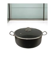 Tuna House Granit Derin Tencere  30 Cm  Siyah
