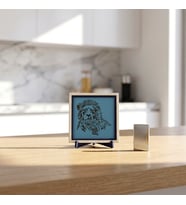 Minimalist Aslan Temalı Dekoratif Obje, Yaşam Alanlarına Karakter Katan Estetik Tasarım 10x10 cm