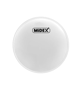 Midex DR-18WH Beyaz Renk 18 İnç Bas Kick Bateri Davul Derisi Drumhead 18'' inch (45.72 cm)