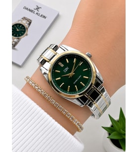 Daniel Klein 2 Yıl Garantili Çelik Kordon 3 Atm Suya Dayanıklı Kadın Kol Saati+Bileklik F.G.14494.4