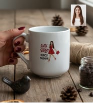 Kişiye Özel Karikatürlü Cute But Virgo Başak Burcu Kupa Bardak Doğum Günü Hediyesi