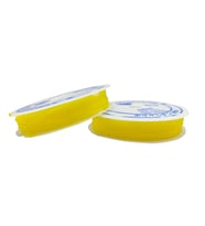 Sarı Misina 1.0 mm Esnek Silikon El İşi Takı Aksesuar Misinası - 1 Adet