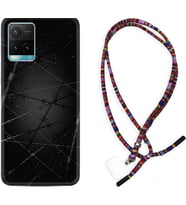 Vivo Y11S Y21S Y20 Y20S Y70 Kılıf Boyun Asklı Rasta Silikon Dikenli Tel 1779
