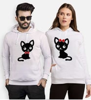 Tshirthane Tatlı Kedicik Sevgili Kombinleri Kapüşonlu Kombini (Tek Ürün Fiyatıdır.)