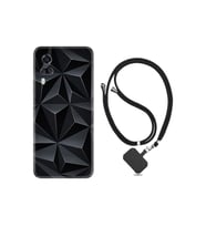 Vivo Y51 Kılıf Silikon Desen Boyun Askılı Prizmalar 1782