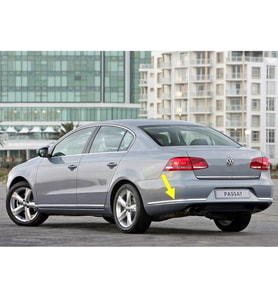 VW Passat B7 Sedan 2011-14 Sol Arka Tampon Köşe Çıtası Krom 3AE807459