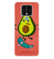 Tecno Camon 16 18P Pova Pova 3 Pova Neo Kılıf Desemli Silikon Avokado Skate 1741
