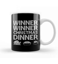 Winner Winner Christmas Dinner Knit Pattern Kupa Bardak Porselen