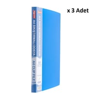 Bigpoint Sıkıştırmalı Dosya A4 Mat Mavi x 3 Adet