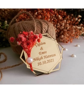 Kişiye Özel Pleksi Magnet Hatıra (Altın)