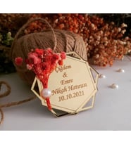 Kişiye Özel Pleksi Magnet Hatıra (Altın)