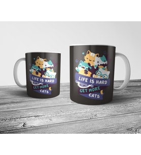 Pixxa Hayat Zor, Daha Çok Kedi Sahiplen Kupa Bardak Model 1