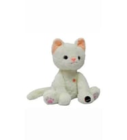 Miyavlayan Sesli Kedi Peluş Oyuncak Oturan Tombul Kedi 35 cm (Çok Renkli)