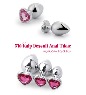 Do it Love - Kalpli Taş 3 lü  Tıkaç Set - Küçük Orta Büyük Boy  Plug - 3 lü Set  Plug