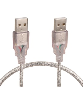 Powermaster PM-8609 Şeffaf 50 Cm Usb Erkek-Erkek Kablo