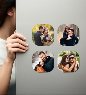 Kişiye Özel Ahşap Fotoğraflı UV Baskılı Magnet