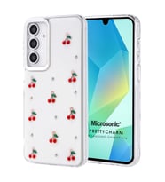 Microsonic Samsung Galaxy A15 Kılıf PrettyCharm Cherry (Kırmızı)