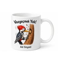 Ağaçkakan Çizimli İnatçı Karakter Kupa Bardak Motivasyon Hediye