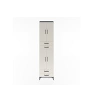 Hyperion Dolap 5 Raflı 4 Çekmeceli 4 Kapaklı 60x44x243 Antrasit-Aytaşı