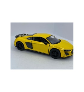 Kinsmart 2020 Audi R8 Coupe 1:36 Sarı Çek Bırak Model Araba
