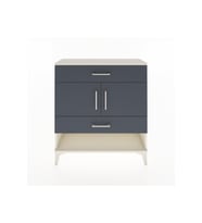 Arges Şifonyer 2 Raflı 2 Çekmeceli 2 Kapaklı 88x30x96 Aytaşı-Antrasit