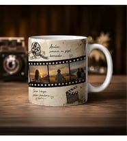 Nostaljik Film Şeritli Resim Baskılı Premium Kupa
