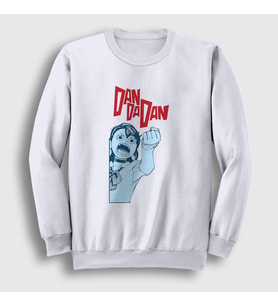 Presmono Unisex Beyaz Angry Momo Ayase Anime Dandadan Sweatshirt 506461tt