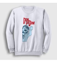 Presmono Unisex Beyaz Angry Momo Ayase Anime Dandadan Sweatshirt 506461tt