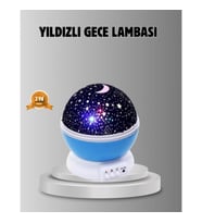 Mey İthalat® Çocuk Gece Lambası 6 Modlu Renkli LED Enerji Tasarruflu Masal Işığı