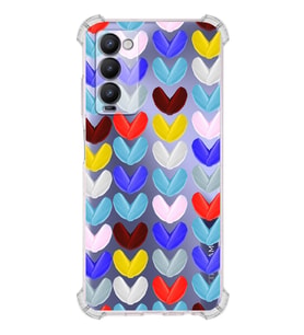 PrintiFy Tecno Camon 18 Uyumlu Water Color 1 Baskılı Şeffaf Köşe Korumalı Antişok Kılıf