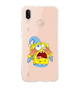 Huawei P20 Lite Uyumlu Baskılı Yumuşak Silikon Şeffaf Telefon Kılıfı