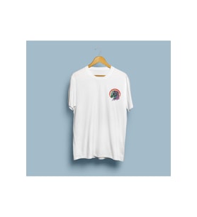 Oversize Zombi Unicorn Baskılı Unisex T-shirt