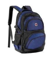 NK Unisex Okul Sırt Çantası 15' Laptop Bölmeli 1900 Denye Kalın Kumaş Çanta (Lacivert)