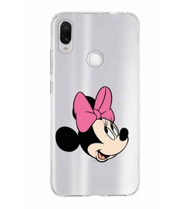 Xiaomi Redmi Note 7 Uyumlu Kapak Minnie Mouse Tasarımlı Şeffaf Silikon Kılıf
