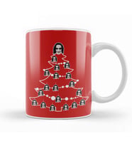 The Crow Christmas Tree Baubles Kupa Bardak Porselen